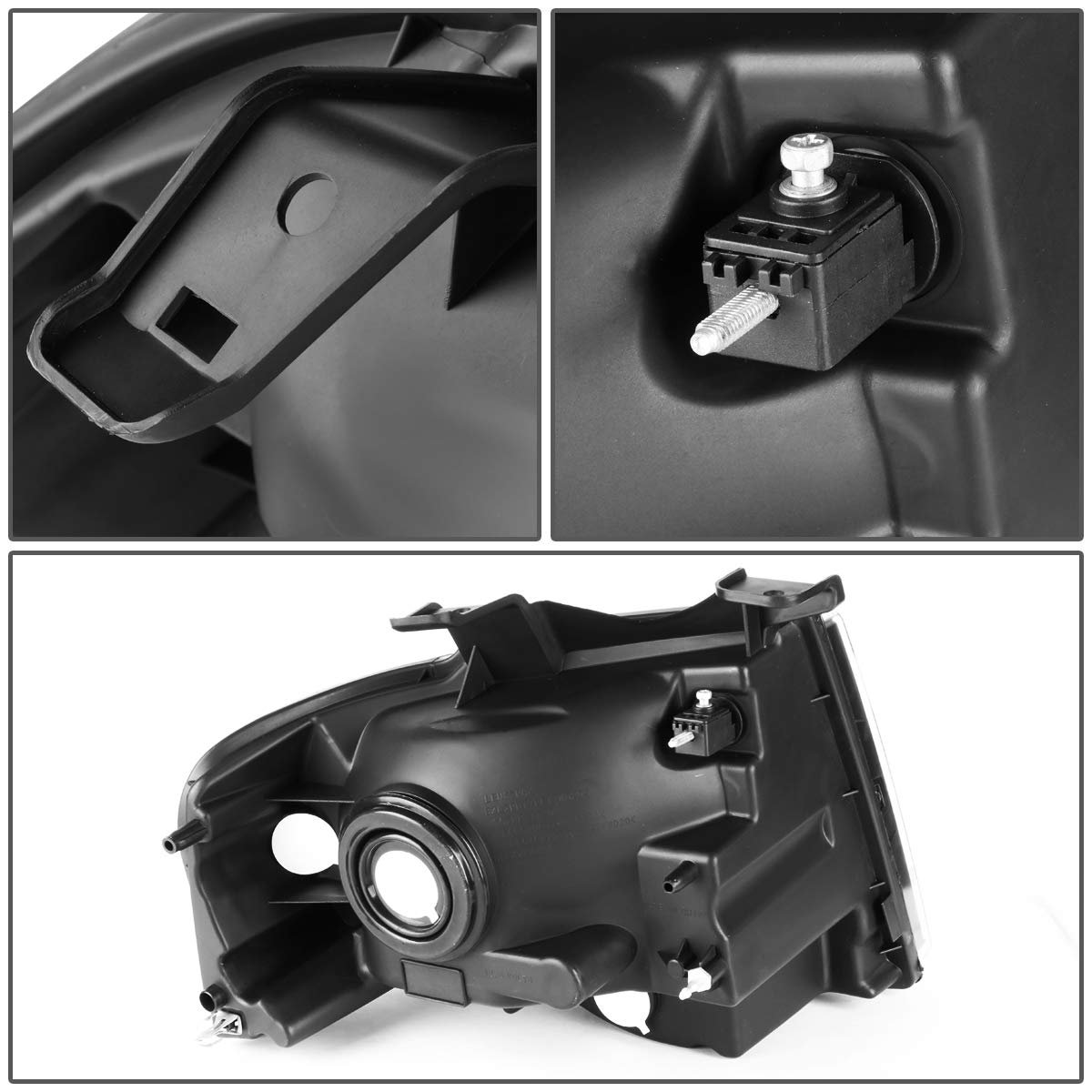 Auto Dynasty Chrome Housing Clear Corner Headlight Head Lamps Tool Kit For Ford Expedition 07-14