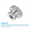 Uxcell Knurled Thumb Nuts 1pcs M10 X D30mm H20mm Stainless Steel Round Knobs Fasteners Through Hole Hand Screw Nut Silver For