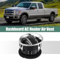 X Autohaux Front Dashboard Louver Ac Heater Chrome Air Vent 9l3z19893ca Interior Duct Louvre For Ford F150 Lobo 2009-2014