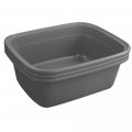 Dynkona 3 Grey 16 Quart Plastic Rectangular Wash Tub Washing Bins 