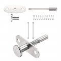 Uxcell Plunger Latches Spring-loaded Stainless Steel 6mm Dia Head Spring 50mm Total Length 2pcs