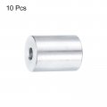 Uxcell 10pcs Aluminum Spacer 4 Bore X 3 Od Length Screw Standoff Bushing Plain Finish Round Metal For 1 Id Screws Bolts And