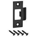 T Door Strike Plate 70mm X 40mm 201 Stainless Steel Latch Deadbolt For Frame Jamb Black 