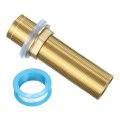 Faucet Mount Extension Shank 4 8 In Brass Threaded Pipe Lengthen Mounting With Nut And Gasket Golden 1 Piece 