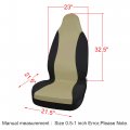 Uxcell High Back Bucket Auto Car Seat Cover Polyester Beige
