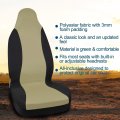 Uxcell High Back Bucket Auto Car Seat Cover Polyester Beige