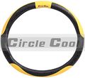 Circle Cool 51005 15 Diameter Black And Yellow Pvc Leather Steering Wheel Cover Medium 