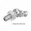 Uxcell Metric 45 Degree Grease Fittings M6 X 1mm Thread 304 Stainless Steel Hydraulic Fitting Caps 5pcs