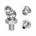 Uxcell Metric 45 Degree Grease Fittings M6 X 1mm Thread 304 Stainless Steel Hydraulic Fitting Caps 5pcs