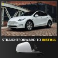 Dasbecan Side Rear View Mirror For 2020-2024 Tesla Model Y Anti-glare Glass With Memory Power Heated Right Passenger Folding