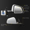 Dasbecan Side Rear View Mirror For 2020-2024 Tesla Model Y Anti-glare Glass With Memory Power Heated Right Passenger Folding