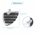 Uxcell 1 Pair 10 5mm Billet Aluminum Motorcycle Footrest Footpeg Foot Rest Peg Bike Bicycle Cycling Black For Harley-davidson