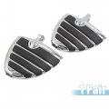Uxcell 1 Pair 10 5mm Billet Aluminum Motorcycle Footrest Footpeg Foot Rest Peg Bike Bicycle Cycling Black For Harley-davidson