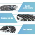Uxcell 1 Pair 10 5mm Billet Aluminum Motorcycle Footrest Footpeg Foot Rest Peg Bike Bicycle Cycling Black For Harley-davidson