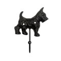 Treasure Gurus Cast Iron Scottie Dog Hook Wall Mount Hat Coat Hanger Pet Leash Holder Key Ring Storage 