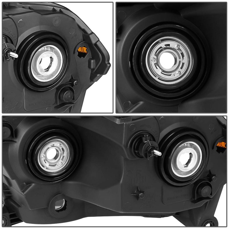 Dna Motoring Oem-hl-0066-l Black Factory Style Driver Side Headlight Lamp Replacement For 11-13 Durango