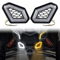 Sautvs Led Front Accent Lights For Can-am X3 Auxiliary Fascia Signature Turn Signal Grill Lamps Can Am Maverick Max Turbo R Rr 