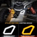 Sautvs Led Front Accent Lights For Can-am X3 Auxiliary Fascia Signature Turn Signal Grill Lamps Can Am Maverick Max Turbo R Rr