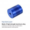 Uxcell 1pcs 5mm To 12mm Aluminum Alloy Shaft Coupling L30xd25 Flexible Coupler With Screws For Encoders And Motors Blue