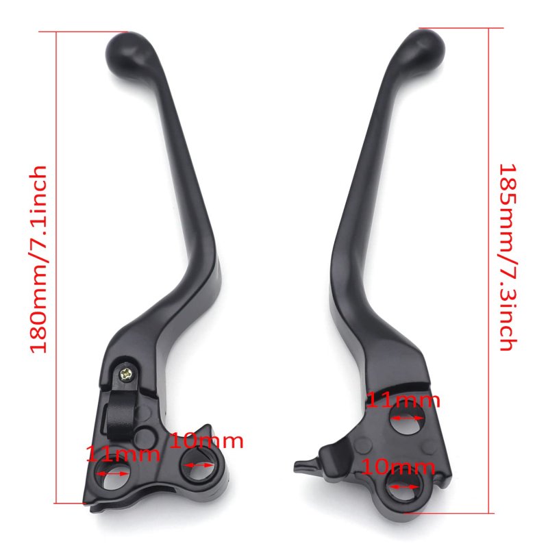 Motorcycle Black Skull Brake Clutch Hand Lever For H-d 96-07 Dyna 11-14 Softail P N Mt241-027s-gbk