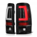 Premium Oled Neon Tube Tail Light Lamp For 2000-2006 Chevy Tahoe Suburban 1500 2500 Gmc Yukon Xl Matte Black Housing Driver And 