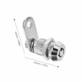 Angoily Lock For Drawers Cabinet Showcases Counters Security Metal Secure Drawer File Electric Box Lock Stainless Steel Key