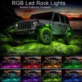 Opp Ulite Led Rock Lights Rgb Color App Control Diy Timing Music Flashing Mode Exterior Underglow Light For Jeep Offroad Trucks