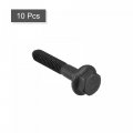 Uxcell Metric M6x35mm Hex Flange Bolts 10pcs 10 9 Grade Carbon Steel Hexagon Head Screws
