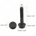 Uxcell Metric M6x35mm Hex Flange Bolts 10pcs 10 9 Grade Carbon Steel Hexagon Head Screws