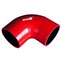 Upgr8 Universal 4-ply High Performance 90 Degree Elbow Coupler Silicone Hose 3 15 80mm Red 