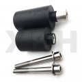 Smt-no Cut Frame Slider Crash Protector Compatible With 2004-2011 Fz6 Fazer Fz6s Black B075vmfh8b