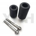 Smt-no Cut Frame Slider Crash Protector Compatible With 2004-2011 Fz6 Fazer Fz6s Black B075vmfh8b