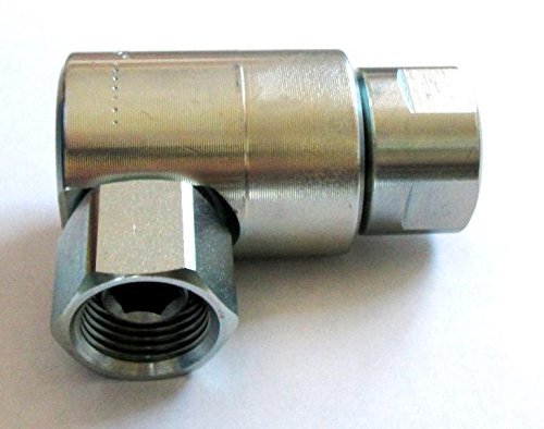 Super Swivel 90 Degrees 1 2 In Female Pipe X 3500 Psi Max Carbon Steel Zinc Plating With Viton Seals Ss 9ss08fp50xps50-z-v