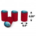 Coral Reef Dolphin And Sea Turtle Valve Stem Caps For Tire Rim Wheel Aluminum Red