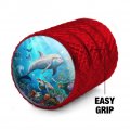 Coral Reef Dolphin And Sea Turtle Valve Stem Caps For Tire Rim Wheel Aluminum Red