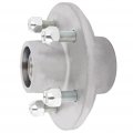 Aintier Wheel Hub Bearing Fit Boat Trailer Galvanized Axle Kit 5-4 Bolt Circle 3500lb 5 Lug Greased Bearings 68149 44649