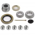 Aintier Wheel Hub Bearing Fit Boat Trailer Galvanized Axle Kit 5-4 Bolt Circle 3500lb 5 Lug Greased Bearings 68149 44649
