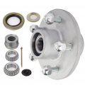 Aintier Wheel Hub Bearing Fit Boat Trailer Galvanized Axle Kit 5-4 Bolt Circle 3500lb 5 Lug Greased Bearings 68149 44649