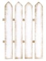 Designer Stencils Four Posts Picket Fence Wall Stencil -e109 