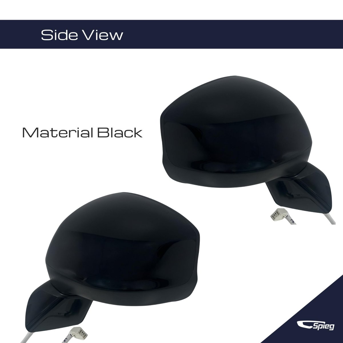 Spieg Side Mirror Set For 2012-2013 Honda Civic Power Adjustment Heated Manual Folding Black 5 Pins Pair Ho1320266 Ho1321266