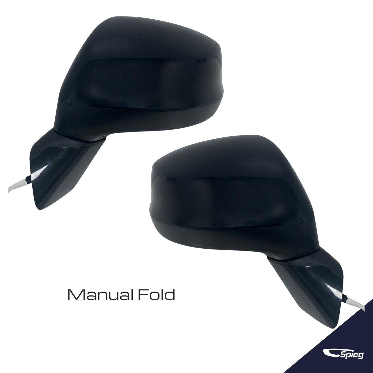 Spieg Side Mirror Set For 2012-2013 Honda Civic Power Adjustment Heated Manual Folding Black 5 Pins Pair Ho1320266 Ho1321266