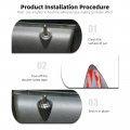 Cherocar Door Lock Rull Pin Cover Trim Interior Accessories For Chevrolet Camaro 2012-2015 Carbon Fiber