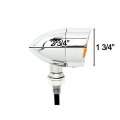 Krator 2pcs Chrome Heavy Duty Motorcycle Turn Signals Bulb Indicators Blinkers Lights