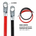 Cartman 4awg 24-inch Battery Inverter Cables Set 4gauge X 24 1 Positive Negtive For Car Truck Rv Solar