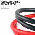 Cartman 4awg 24-inch Battery Inverter Cables Set 4gauge X 24 1 Positive Negtive For Car Truck Rv Solar