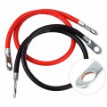 4 Awg 24 In Batteryverter Cables Set 3 8 In Copper Lugs Positive And Negative Pair For Marine Rv Solar Heat Corrosion Resistant