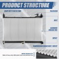 Dpi 13532 Factory Style 1-row Cooling Radiator Compatible With Murano 3 5l Cvt 15-20 Aluminum Core