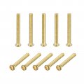 Uxcell Brass Machine Screws M3x25mm Phillips Pan Head Fastener Bolts For Furniture Office Equipment Electronics 10pcs