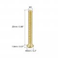 Uxcell Brass Machine Screws M3x25mm Phillips Pan Head Fastener Bolts For Furniture Office Equipment Electronics 10pcs