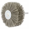 Uxcell 6mm Shank 82mm Dia Head 240 Grit Abrasive Nylon Wheel Brush Grinding Tool
